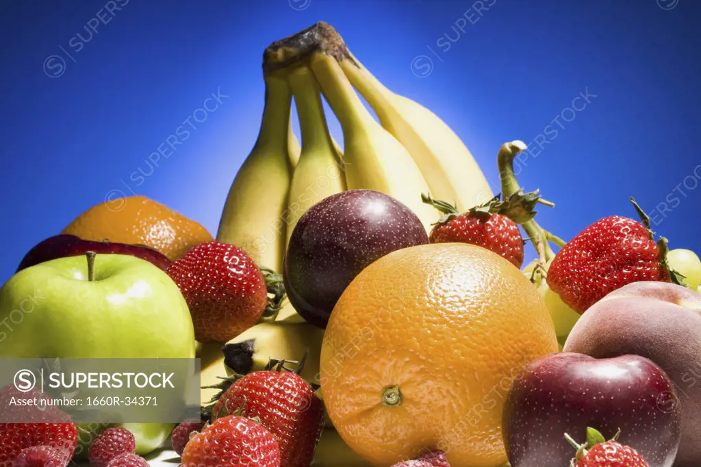 Pile of fruit and berries