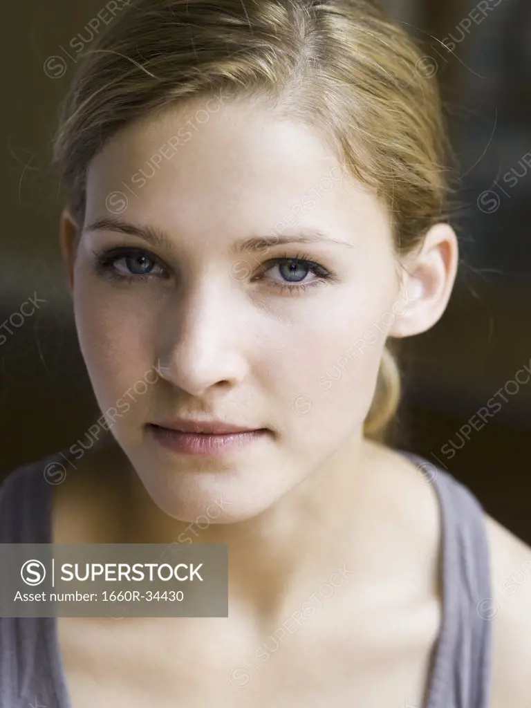 Closeup of woman smiling