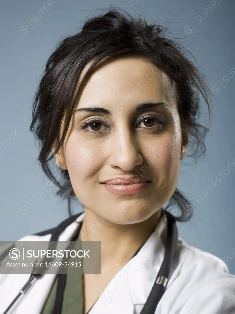 Female doctor with arms crossed