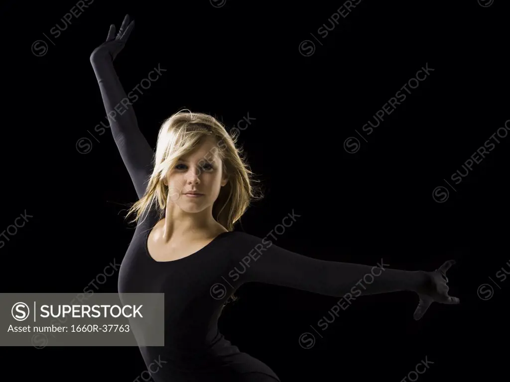 young woman dancing