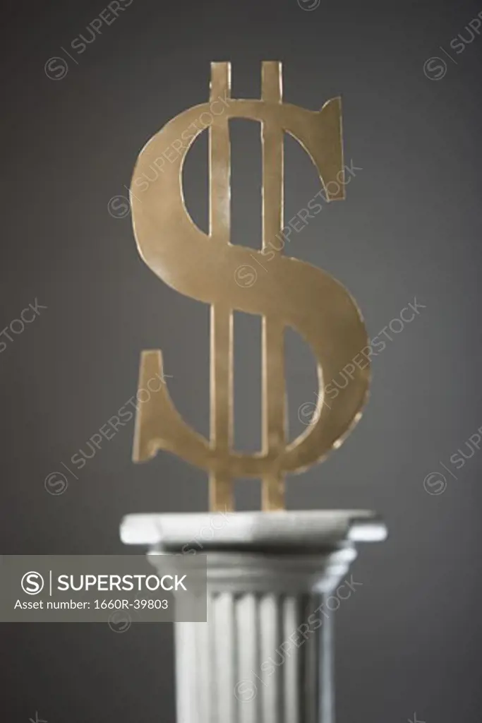 money on a pedestal