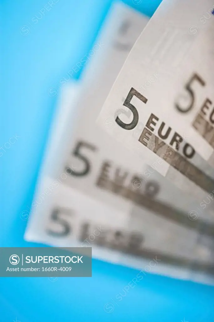 Close-up of euros