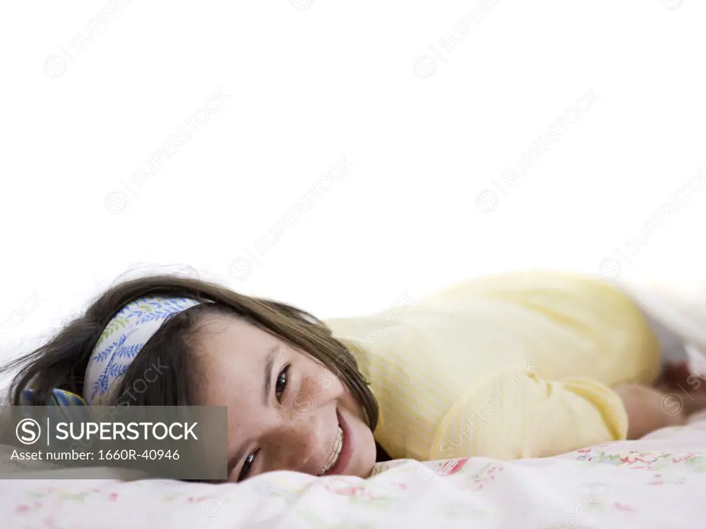 girl under a blanket