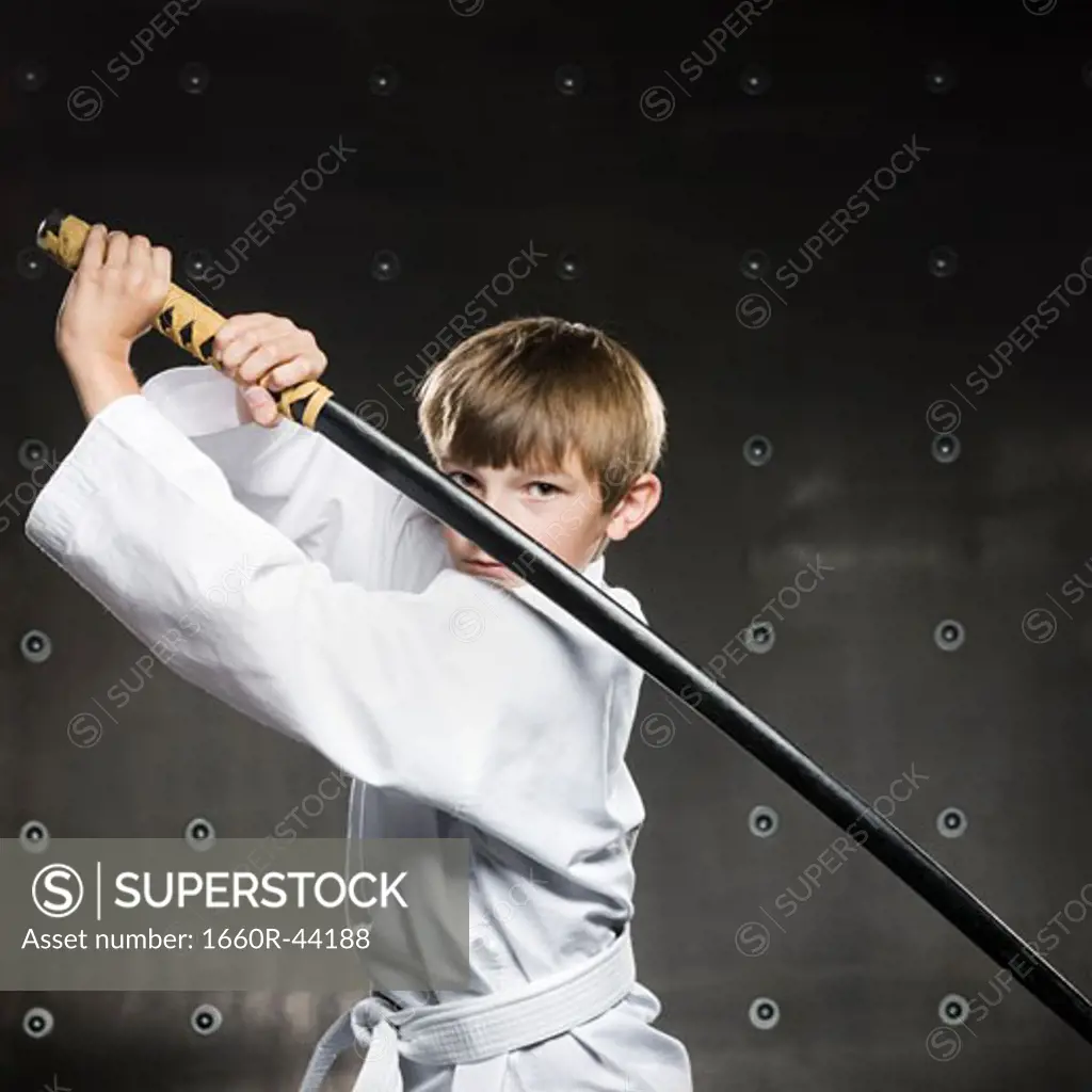 youth practicing martial arts