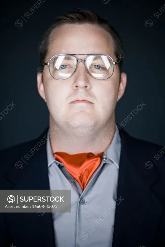 man wearing a cravat