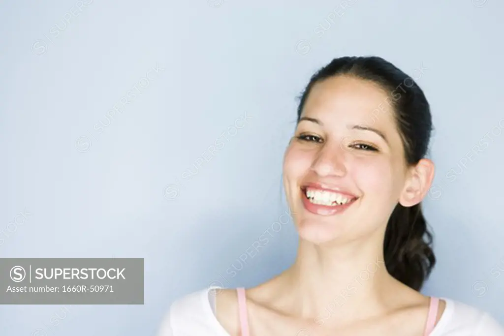 Woman posing and smiling