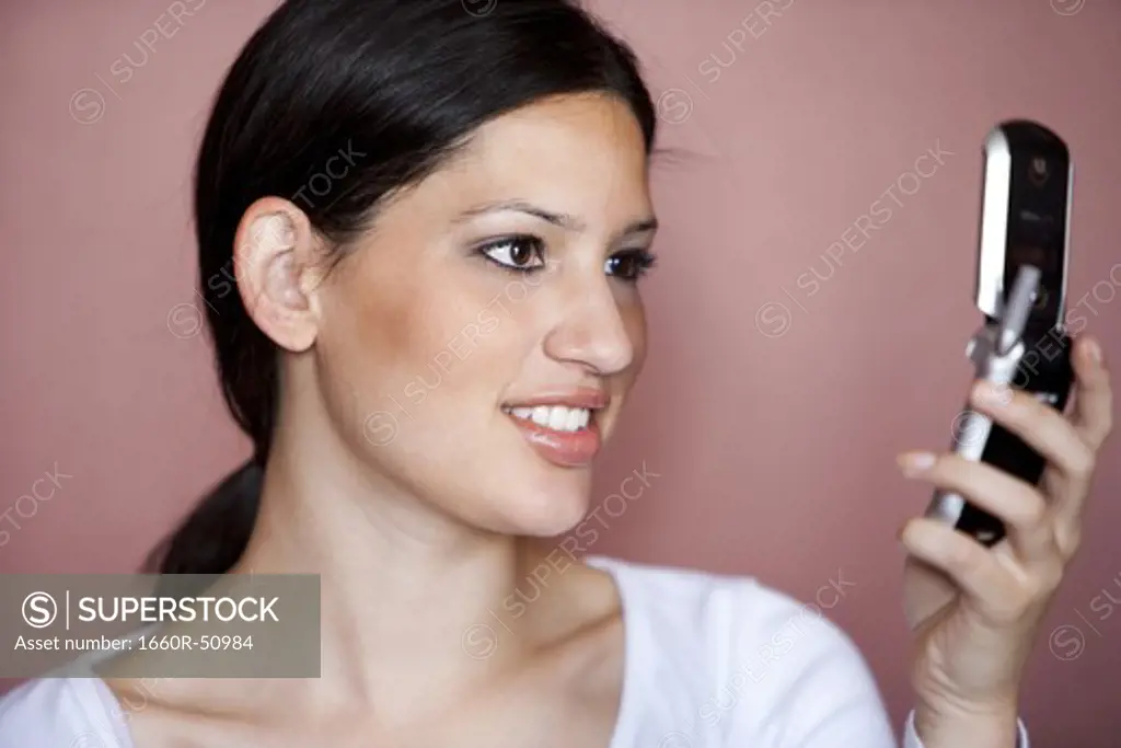 Woman with cell phone