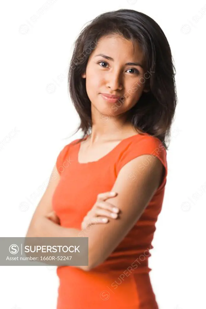 Woman standing with arms crossed