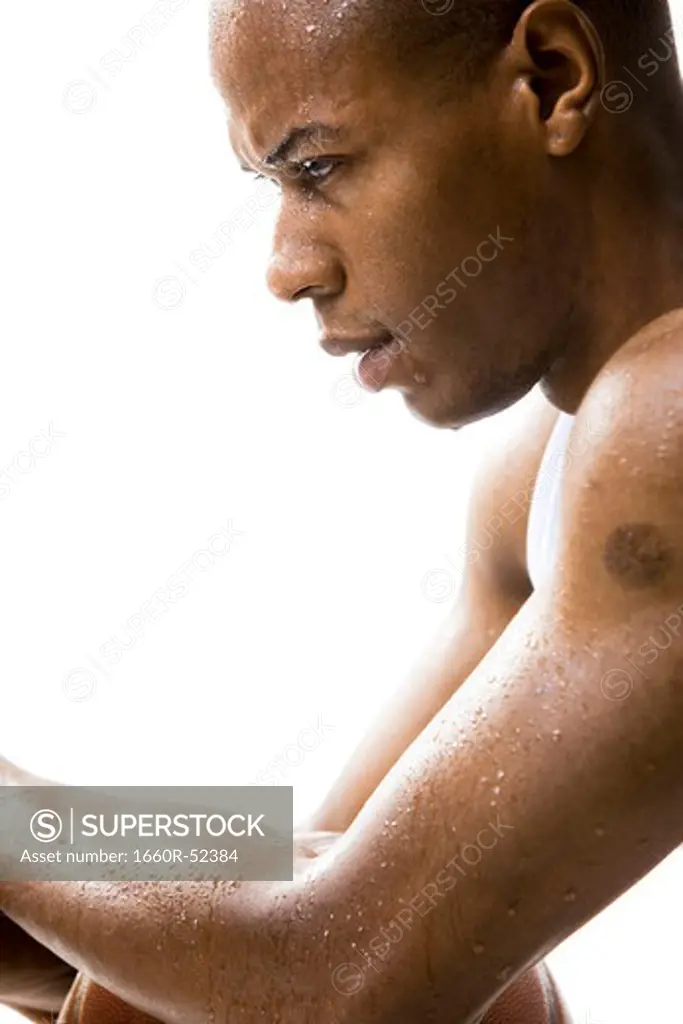 Man sweating