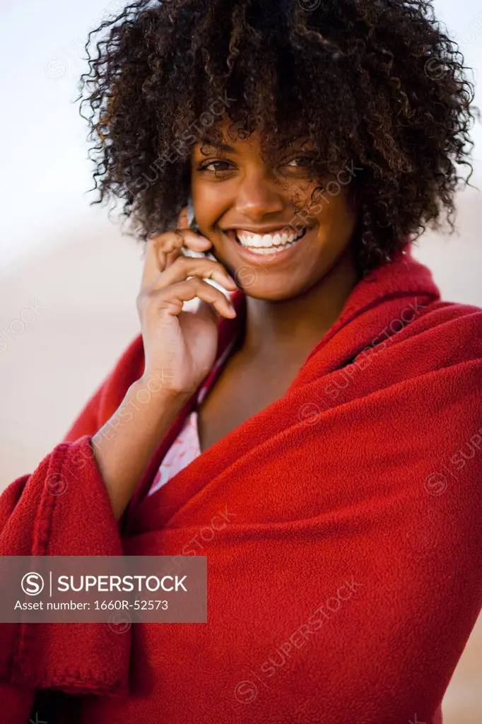 Woman on cellular phone