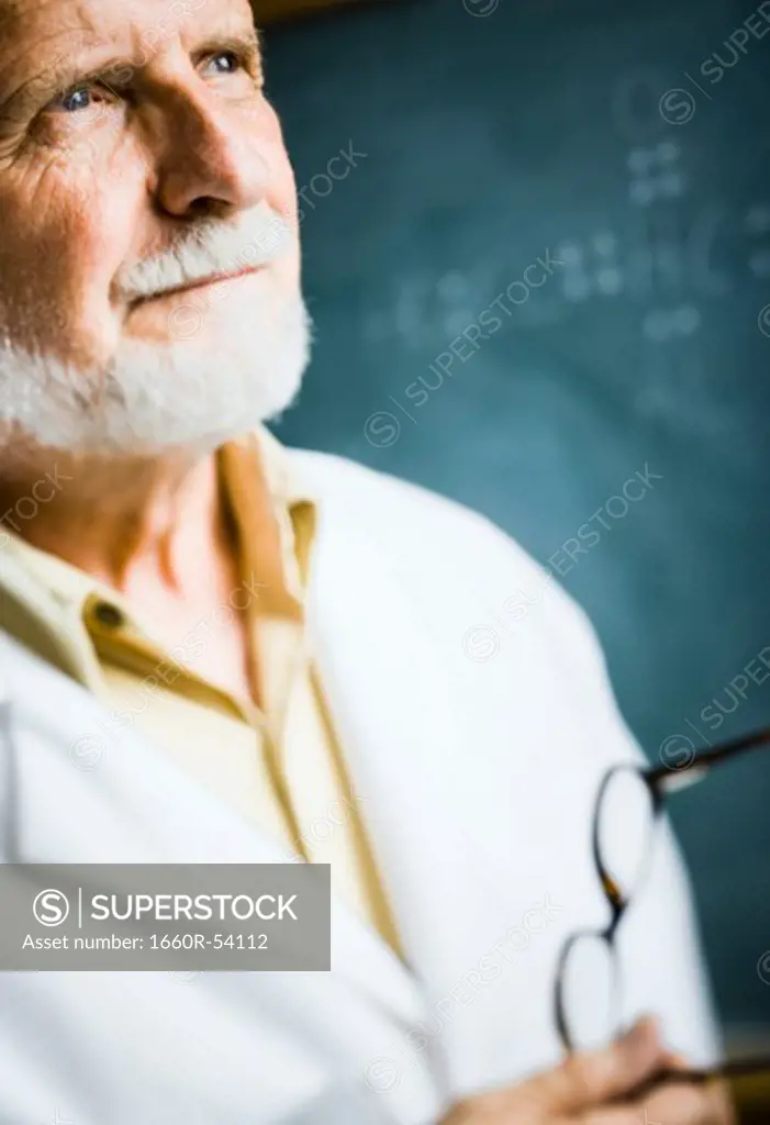 Male science teacher