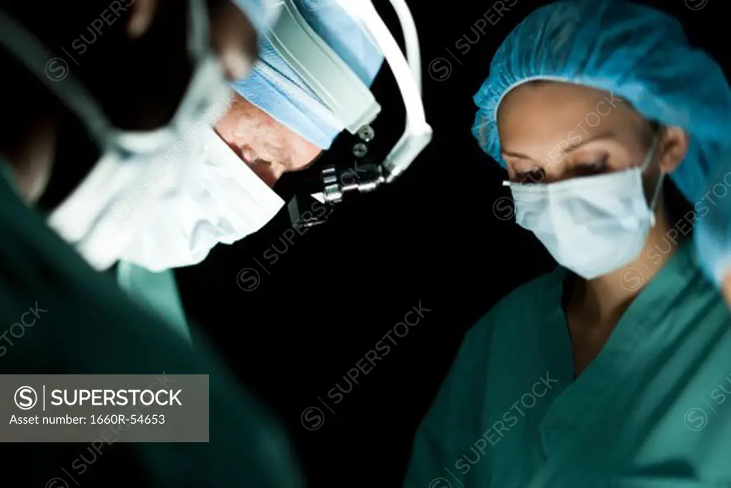 Medical personnel in surgery