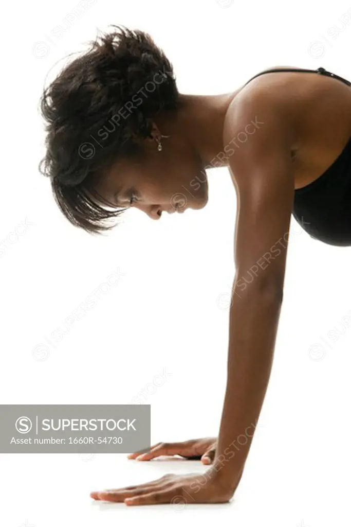 Woman doing pushups