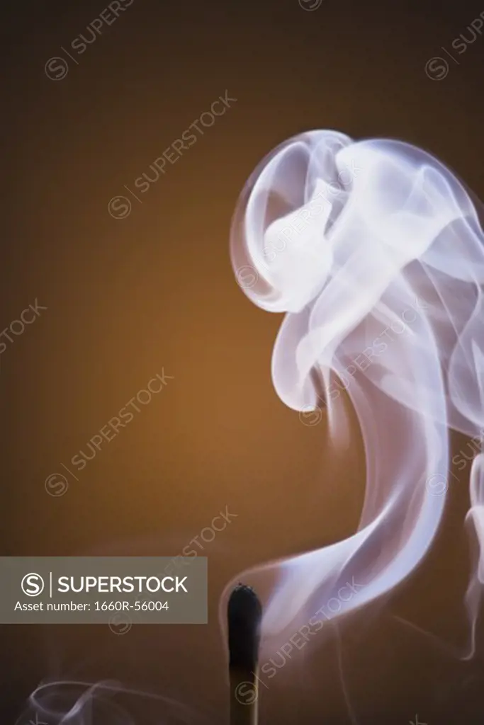 Smoking matchstick