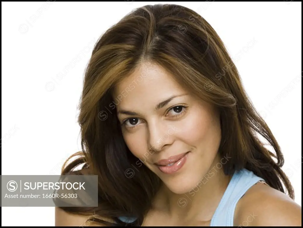 Closeup of woman smiling