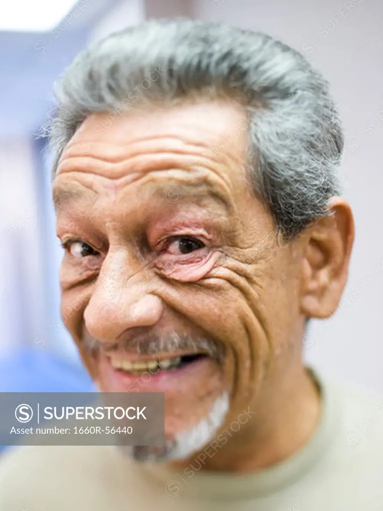Closeup of mature man with goatee