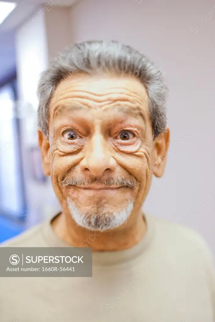 Closeup of mature man with goatee