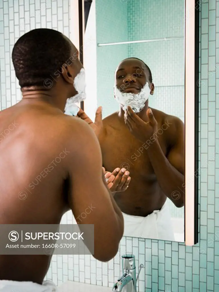 Male grooming himself