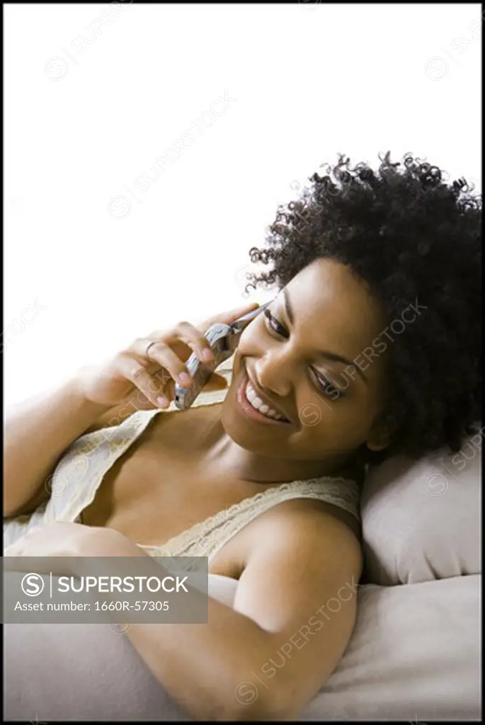Woman on a cell phone