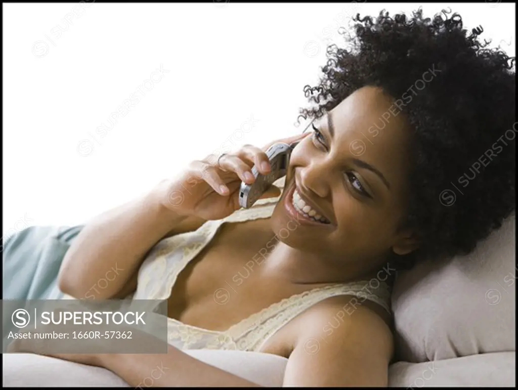 Woman on a cell phone