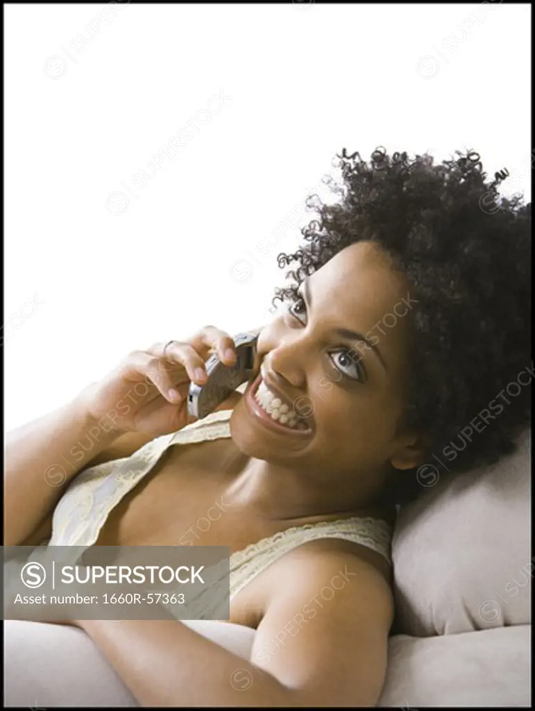 Woman on a cell phone