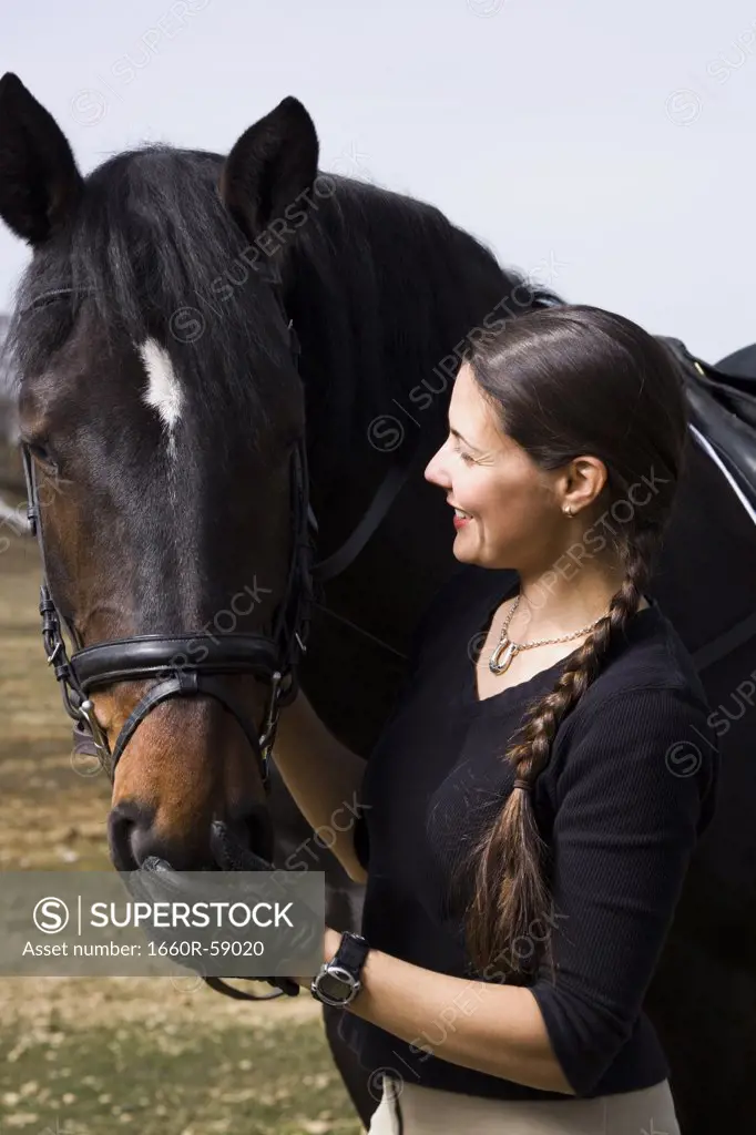 Woman with horse