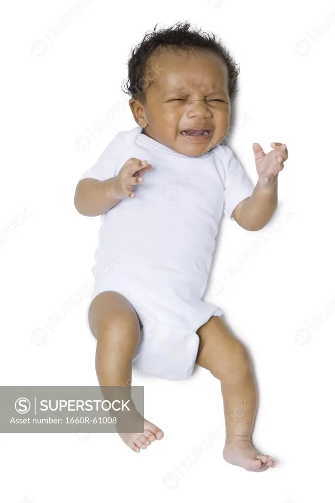 newborn baby in white