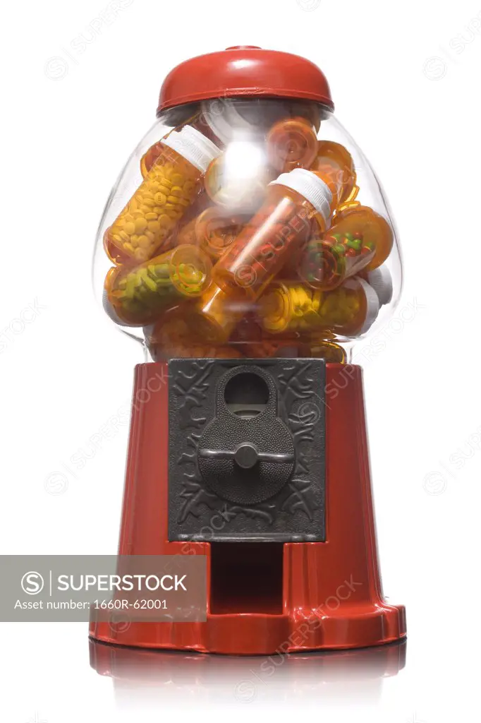 gumball machine full of pills