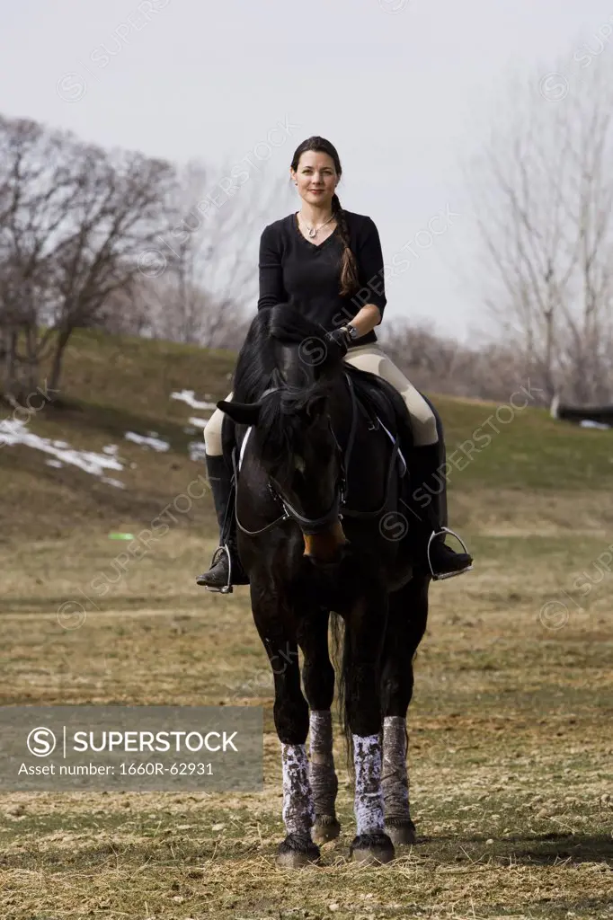 Woman on horseback