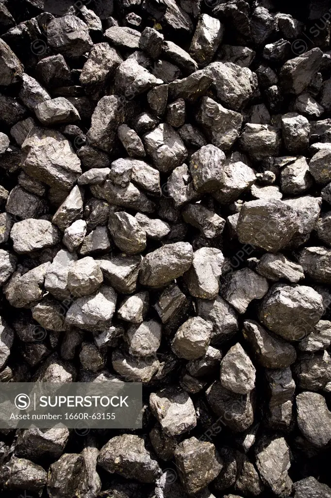 Close-up of coal rocks