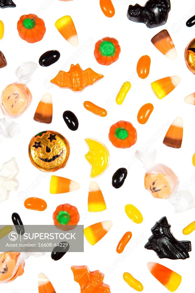 Halloween sweets with jelly beans