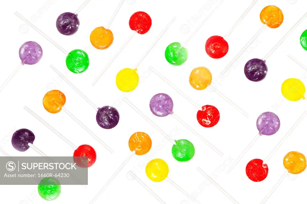 Multi coloured lollypop decoration