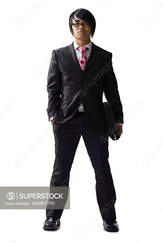 Portrait of a businessman with his hand in his pocket