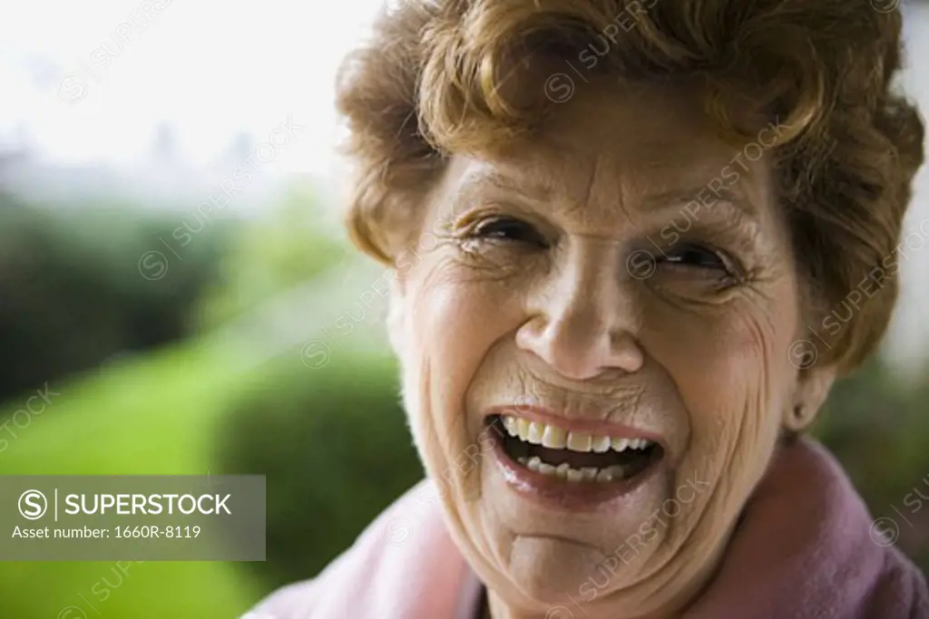 Portrait of a senior woman laughing