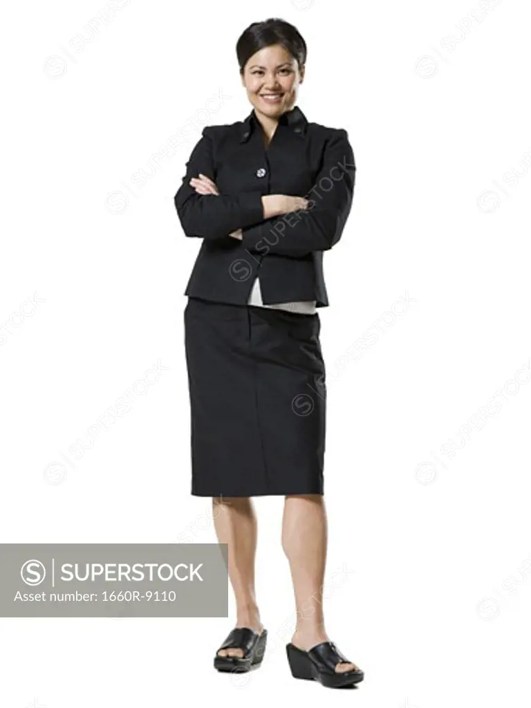 Portrait of a businesswoman standing with her arms crossed