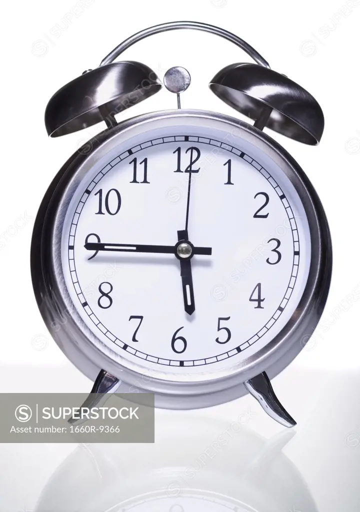 Close-up of an alarm clock