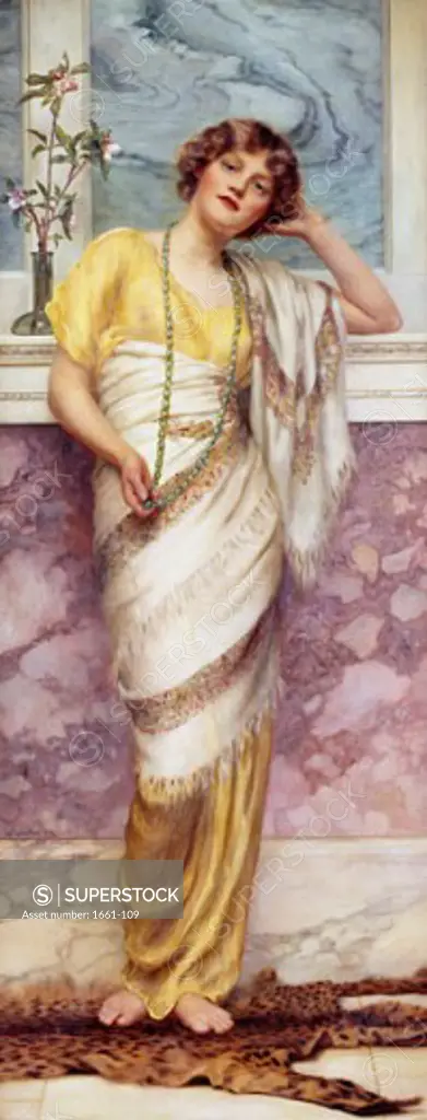 Green Beads 1914 William Clarke Wontner (1857-1930 British) Private Collection