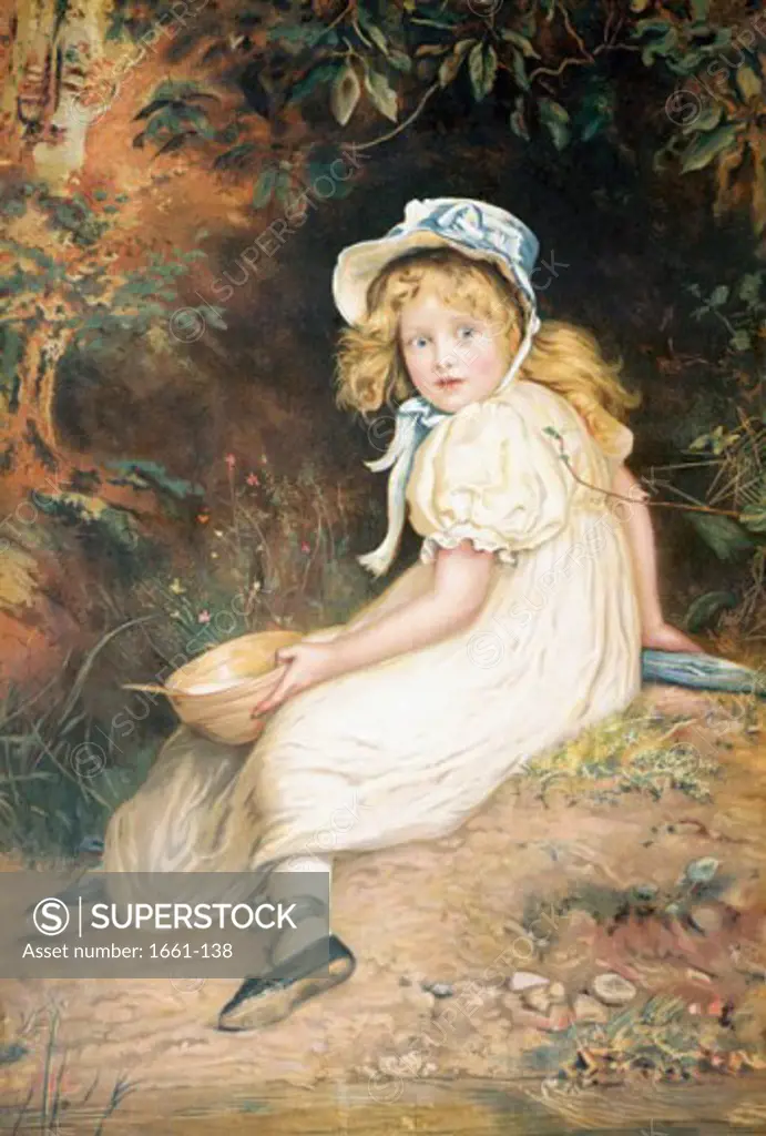 Little Miss Muffet John Everett Millais (1829-1896 British)