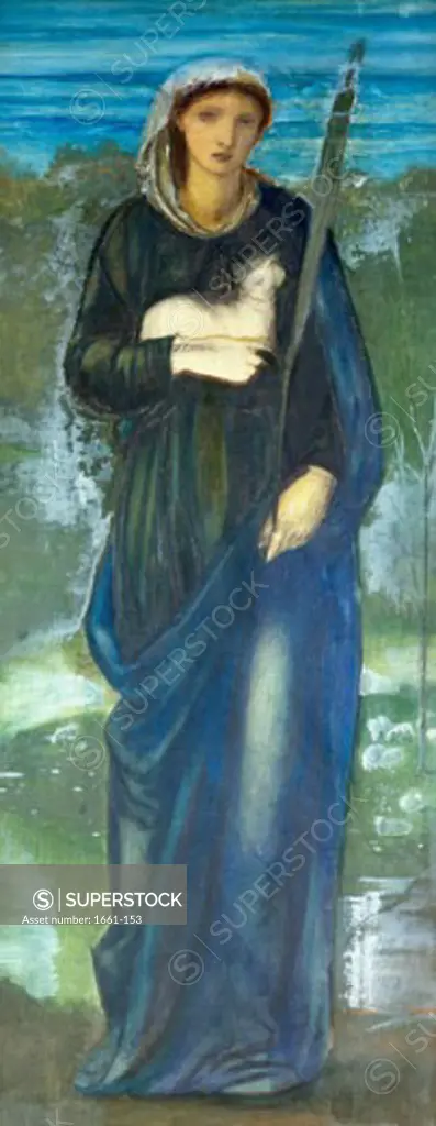 Saint Agnes Edward Burne-Jones (1833-1898 British) Private Collection