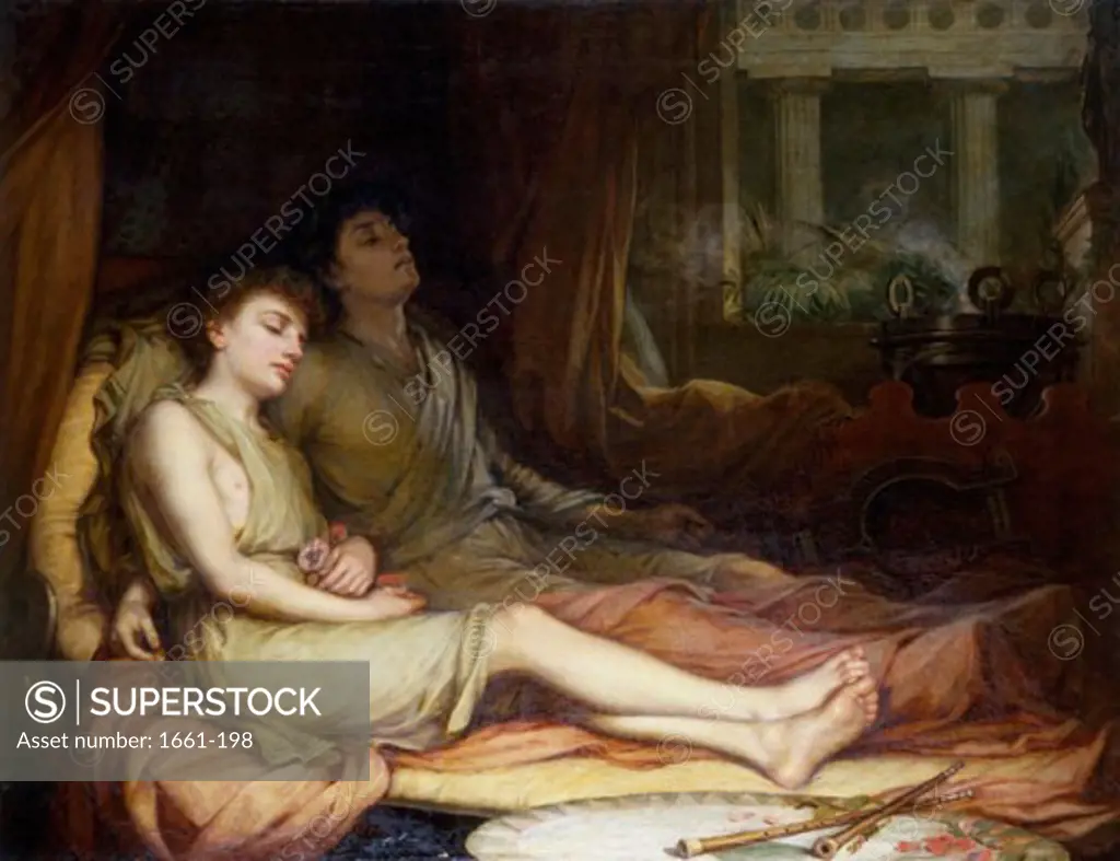 Sleep and His Half Brother Death John William Waterhouse (1849-1917 British)