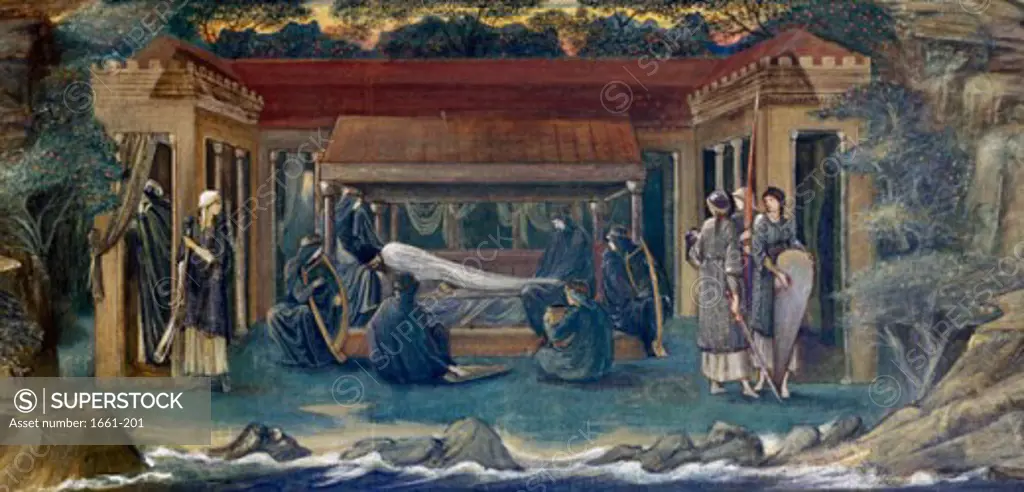 The Sleep of King Arthur in Avalon 1894 Edward Burne-Jones (1833-1898 British)