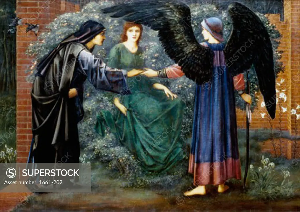 Love and Chastity from the Rose Series Edward Burne-Jones (1833-1898 British) Private Collection