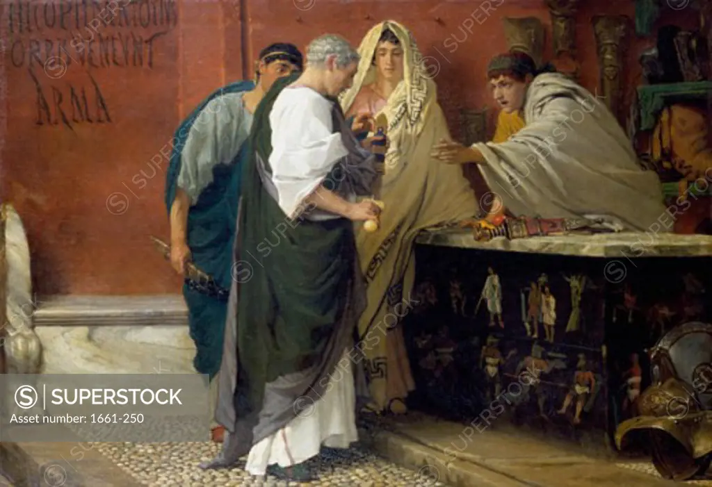 The Armourer's Shop in Ancient Rome Lawrence Alma-Tadema (1836-1912 Dutch) Private Collection
