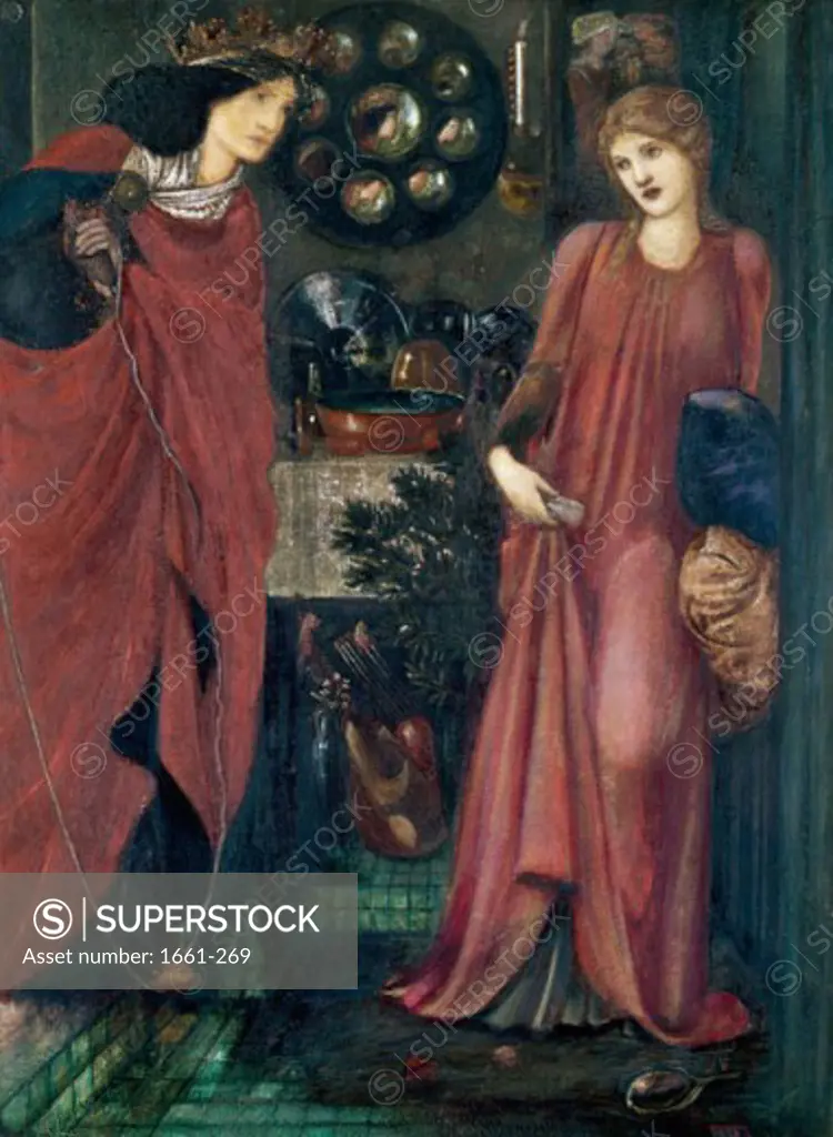 Fair Rosamund and Queen Eleanor 1861 Edward Burne-Jones (1833-1898 British)