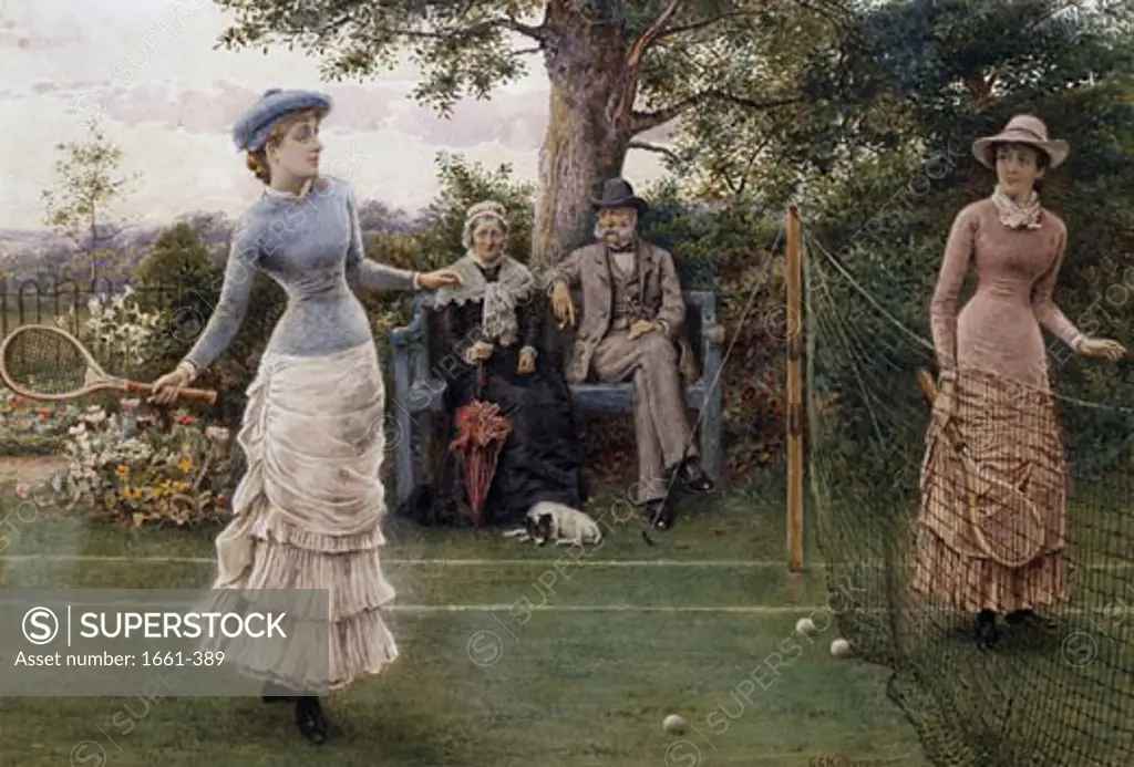 A Game of Tennis 1882 George Goodwin Kilburne (1839-1924 British)