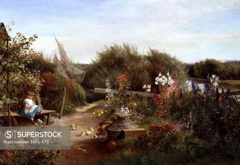In the Garden Charles James Lewis (1830-1892 British)