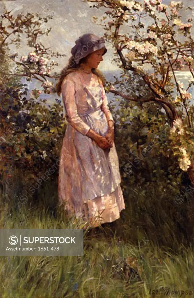 Amidst the Blossom Isa Thompson (1850-1926)