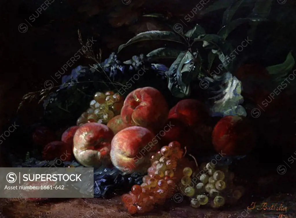 A Still Life of Fruit Jean Marie Berthelier (b.1834)