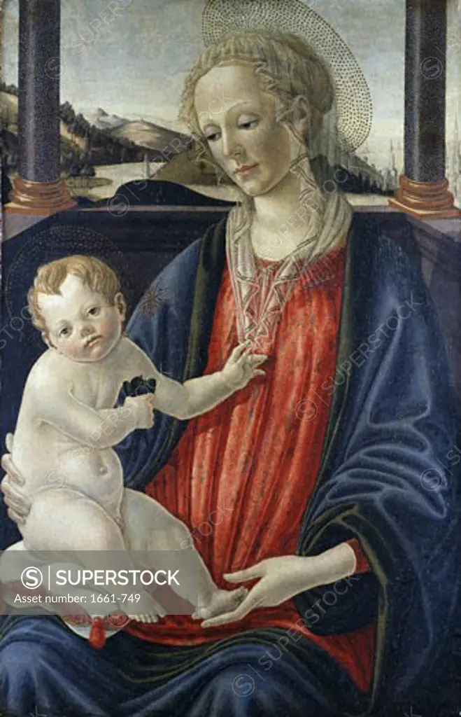 Virgin and Child, Francesco Botticini, (ca.1446-1497/Italian)