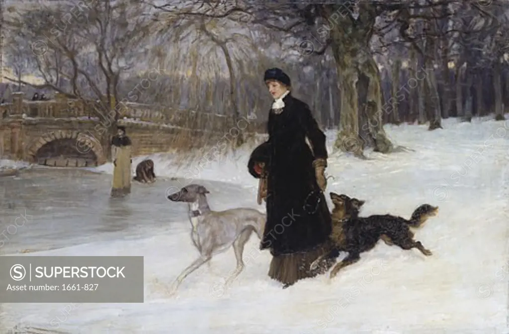 A Winter's Day, 1880, Robert Walker Macbeth, (1848-1910/Scottish)